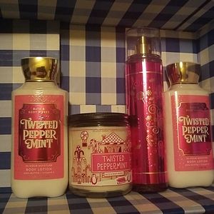 Twisted peppermint set bath and body works